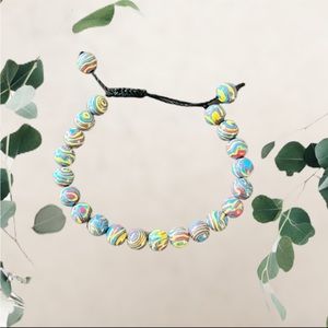 Handmade Pastel Agate Bracelet